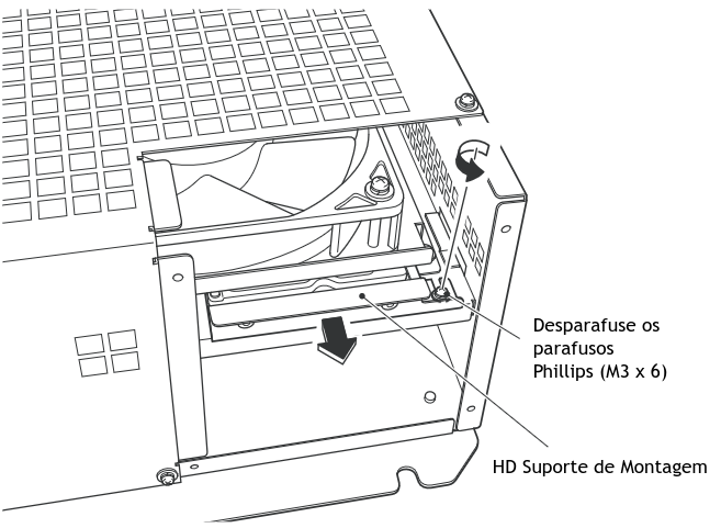 suporte do HD na NS357